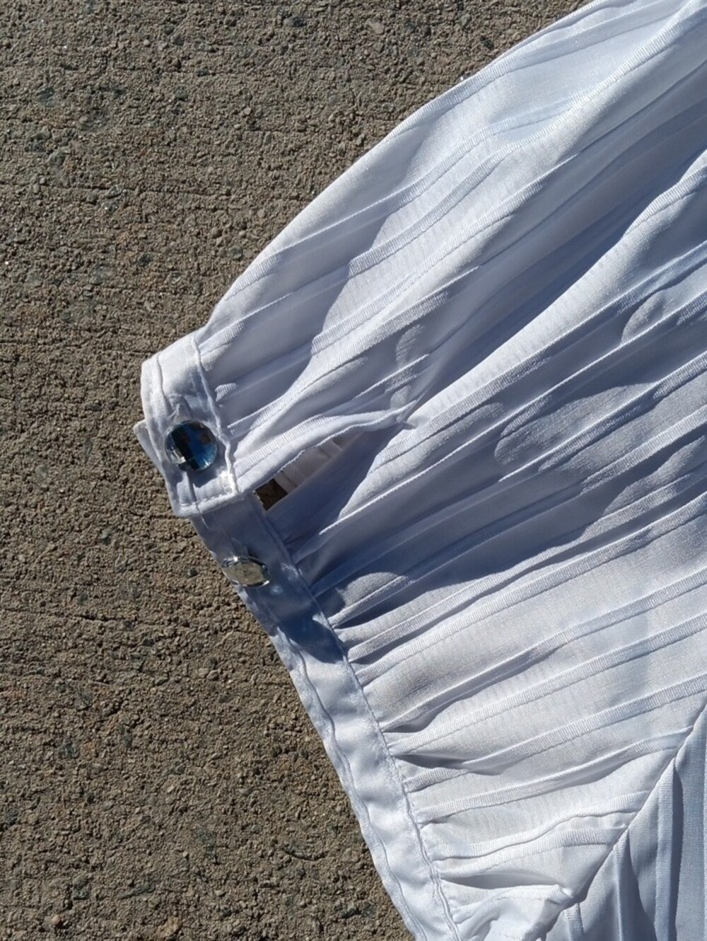 dressbarn White Short-Sleeve Button Down Blouse - Picture 6 of 11